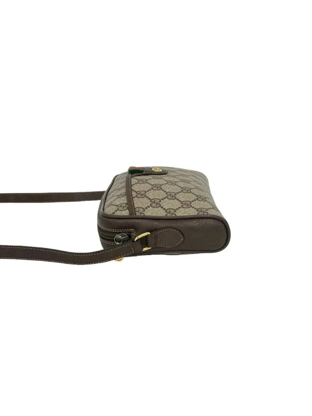 Gucci Vintage Sherry Line GG Logo Pattern Leather Mini Shoulder Bag Pochette